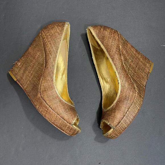 Tory Burch Preppy Quiet Luxury Casual Business Casual Cocktail Wedges 9M - Picture 8 of 15